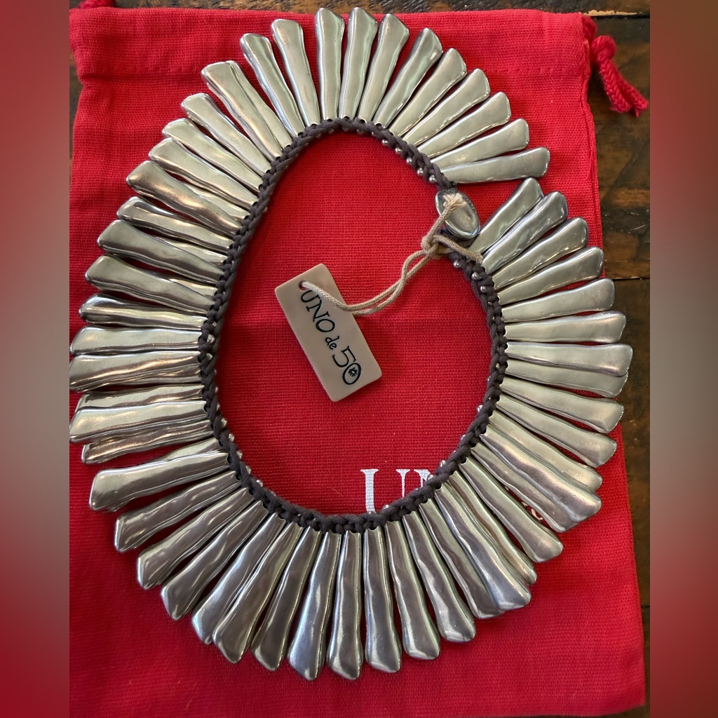 Uno De 50 Cleopiedrita Tribal Choker Necklace New Gorgeous
